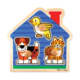 Melissa & Doug Pets House Pets Large Wooden Peg Puzzle