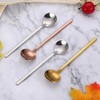 KXLCGYK Tea Spoon, Coffee Spoon, 5 Piece Set, 5.3 inches