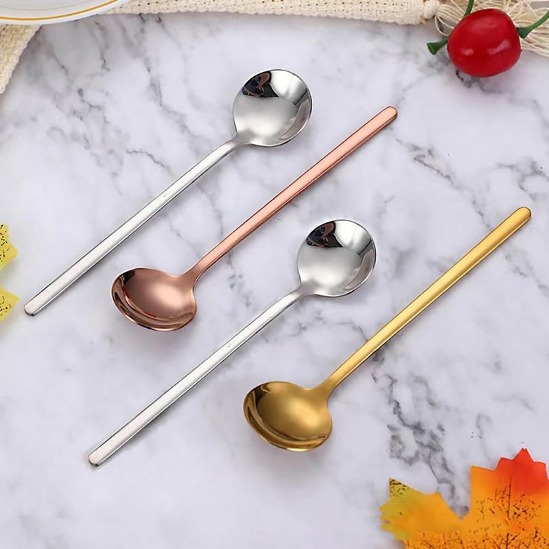 KXLCGYK Tea Spoon, Coffee Spoon, 5 Piece Set, 5.3 inches