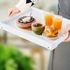 Bamboo Bed Tray Table with Folding Leg, Breakfast in Bed