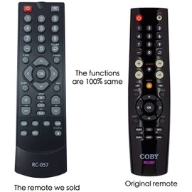 Beyution RC-057 Replacement Remote Control Fit for Coby TV LEDTV1935 TFTV1525 TFTV4025 LEDTV5028 TFTV3225 TFTV3227 TFDVD3299 KTF-DVD1093 KTF-DVD7093 KTFDVD1093 KTFDVD7093 LEDTV2326 LEDVD1596