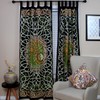 Celtic Curtain Yin Yang Tab Top Cotton Door Panel Copper