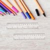 定規 小学生 透明プラスチック製 3本セット 学習用 測定ツール 定規 15cm 20cm 30cmセンチ