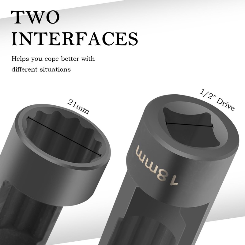 18mm Shock Absorber Socket for Removal of Shock Absorbers Nut,Strut