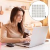 64 Pcs Raised Keyboard Stickers for Long Nails, Silicone Long