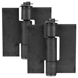 Weld On Hinges Extra Heavy Duty 4.4" x 4" Weldable Metal Butterfly Hinges Solid Steel Welding Butt Hinge Thickness 5mm for Heavy Metal Farm Garage Trailer Gates & Doors - 2 Pcs