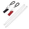 2 Set Spring Clip Keychain Aluminum Alloy Key Ring Key
