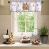 Finphoon Easter Kitchen Valances for Windows,Easter Egg Cute Rabbit Valances