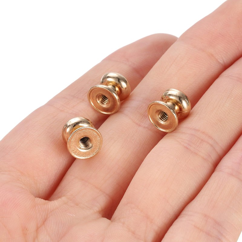 sourcing map 24pcs 0.3" x 0.32" Mini Round Knobs, Small