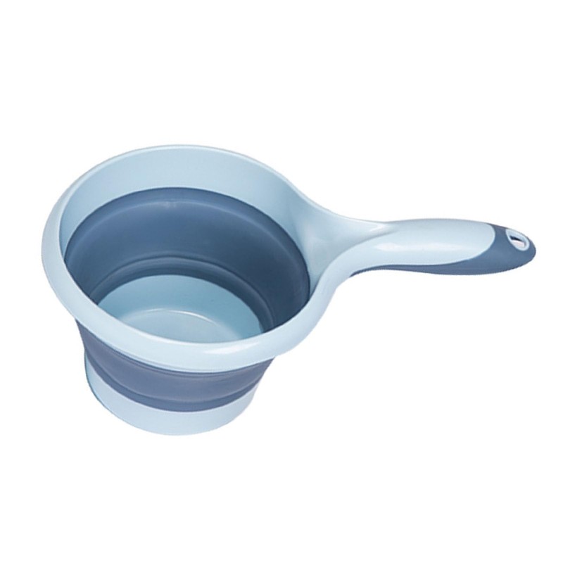 Collapsible Scoop Cup, Folding Water Ladle Multifunctional for Bathroom (Sky