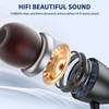 Neckband Bluetooth Headphones, Retractable Headset Wireless Bluetooth Earbuds with Microphone,