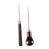 COHEALI 2pcs Perforating Leather Awls with Gourd Wooden Handle for