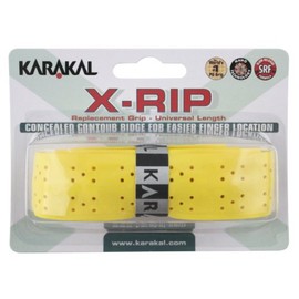 Karakal X-Rip Replacement Grip - Tennis - Badminton - Squash (Yellow)