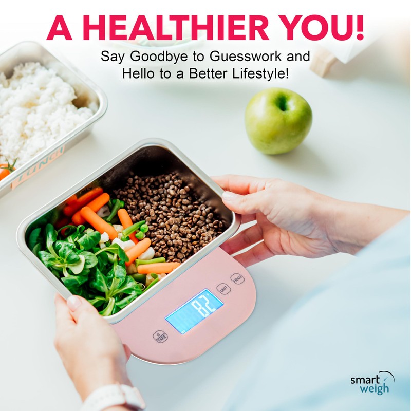 Smart Weigh Digital Food Scale Grams and Ounces - Sound