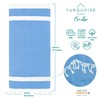 Turquoise Home Beach Towel XXL Hammam Towel 100 x 200