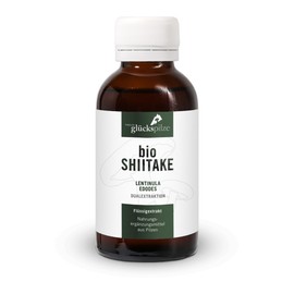 Bio Shiitake Liquid Extract Highly Concentrated - Dual Extract on Glycerine Base - High Dose, Alcohol-Free - 100 ml - Lentinula Edodes Vital Mushroom Extract
