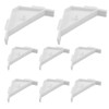 8 PCS Plastic Corner Braces, Cabinet Triangle Bracket, 90 Degree