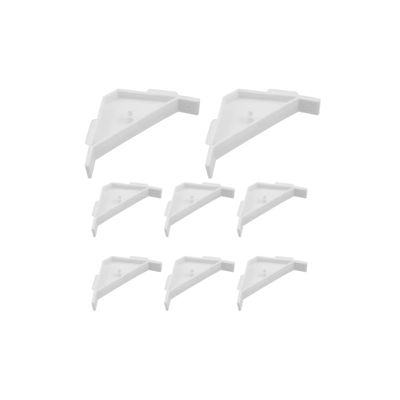 8 PCS Plastic Corner Braces, Cabinet Triangle Bracket, 90 Degree