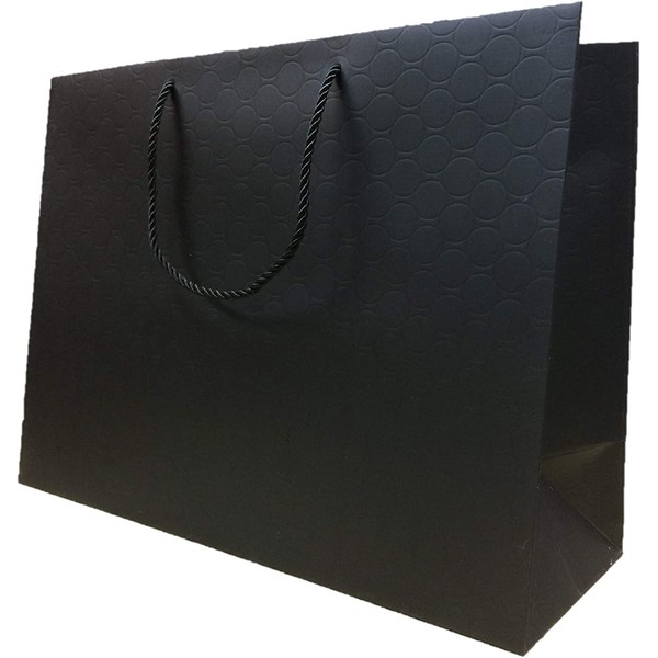 Extra Large Gift Bags Bulk with Handles Black (100 Bags)16x6x12 Heavy Duty Paper Shopping Premium Matte Modern Merchandise Retail Boutique Clothing Wedding, Bridal Shower (Bulk 100 Bags 16x12)