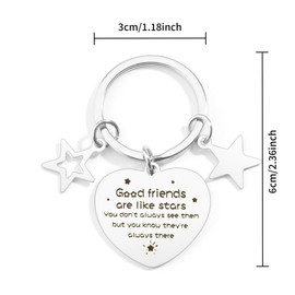 Dealoco Friendship Gifts for Women,Best Friend Keychain for Women,Christmas Birthday Gifts for Best Friends,Female Friend Gift Ideas,Sister Gifts,Valentines Day Gifts for Friends