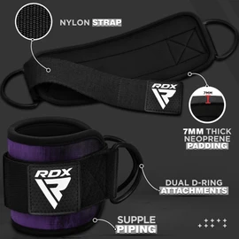RDX Ankle Strap Strength Training Weight Lifting Ring Machine Ankle Straps Fastening Fitness Training Pulling Exercises for Legs Men Women Home Gym Training