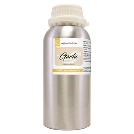 Garlic Essential Oil – 16 fl oz (473 ml) Aluminum Bottle w/Plug Cap – 100% Pure & Natural, Undiluted – GreenHealth
