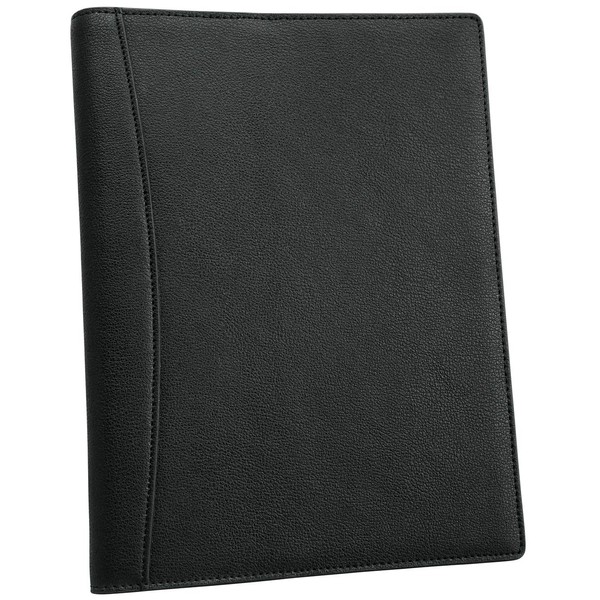 Phlox Notebook Cover, Notebook Cover, Memo Pad Cover, B5, Genuine Leather, Holds 2 Books, Includes Pen Holder (Black)
