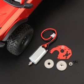 FEDCO SCX24 Motor Upgrade 050 55T Brushed Motor Increase 50% Torque with Metal Motor Mount Steel Transmission Gears for Axial SCX24 Gladiator Bronco C10 JLU Deadbolt GX470 AX24 Upgrade Parts