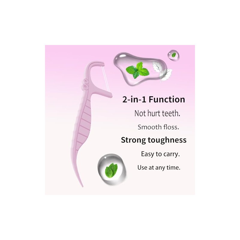 Estuche para hilo dental (2 cajas con 104 palillos de