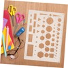 GRIRIW Geometric Stencil Set 6 Pcs Circle Square Templates Drafting