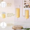 XKONG Plastic Champagne Flutes,6 Oz Unbreakable Goblet Glasses Reusable Champagne