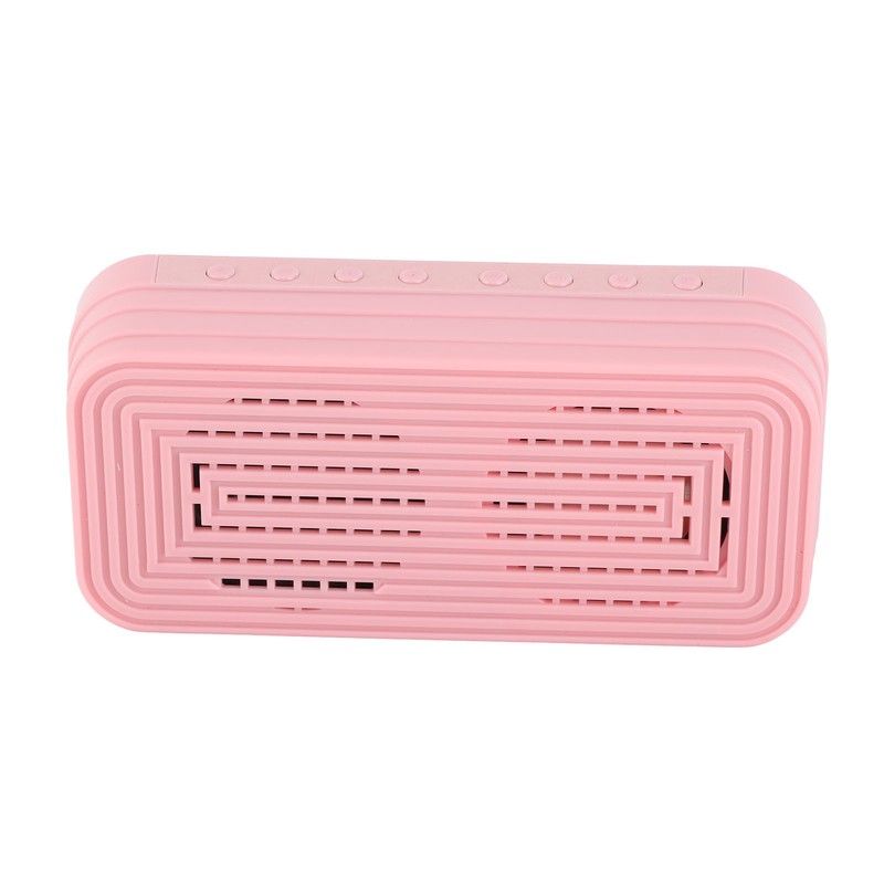 Alarm Clock Bluetooth Speaker Rechargeable Large Volume Mirror Display Portable