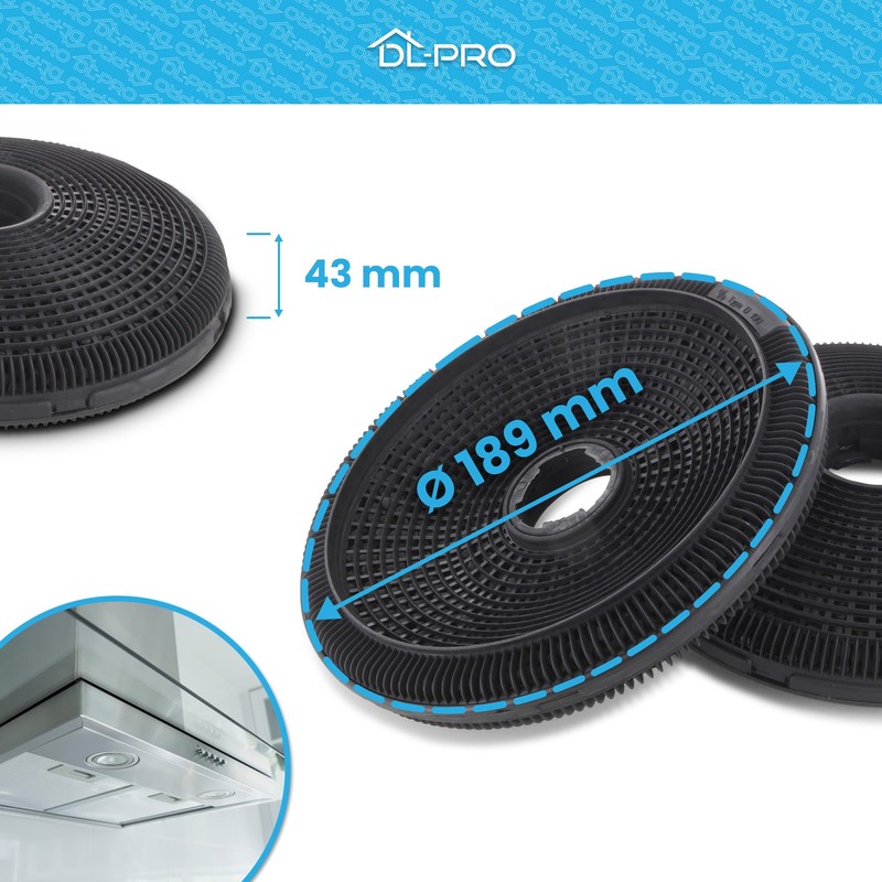 DL-pro 2 x Carbon Filter Activated Carbon Filter for Bosch