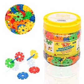 Smart-Planet 400 Flowers in Tin - Snowflakes for Inserting 3.3 cm - Children's Toy - Educational Toy - Plug-In Building Blocks Pegstones from 3 Years