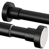 1 Piece Stainless Steel Curtain Rod Without Drilling, Adjustable Telescopic