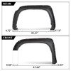 G-PLUS 4PCS Riveted-Pocket Fender Flares Compatible with Toyota Tundra 2014