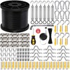 YingYa BIS 246FT Black Vinyl Coated 304 Stainless Steel Wire