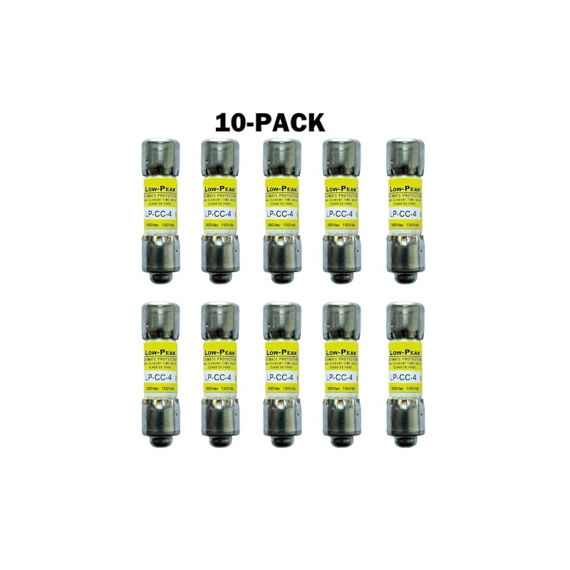 10-Pack New LP-CC-4 LP-CC-4A LP-CC 4A 600Vac Time Delay Fuse,LP-CC-4A