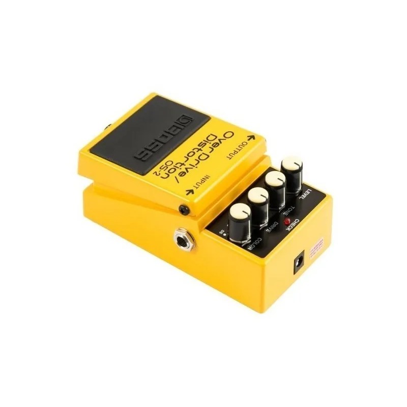 Pedal de efecto Boss OverDrive/Distortion OS-2 amarillo