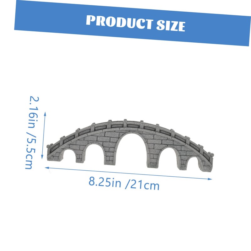 Sosoport Stone Bridge Ornament for Fish Tanks Aquarium Decor Landscape
