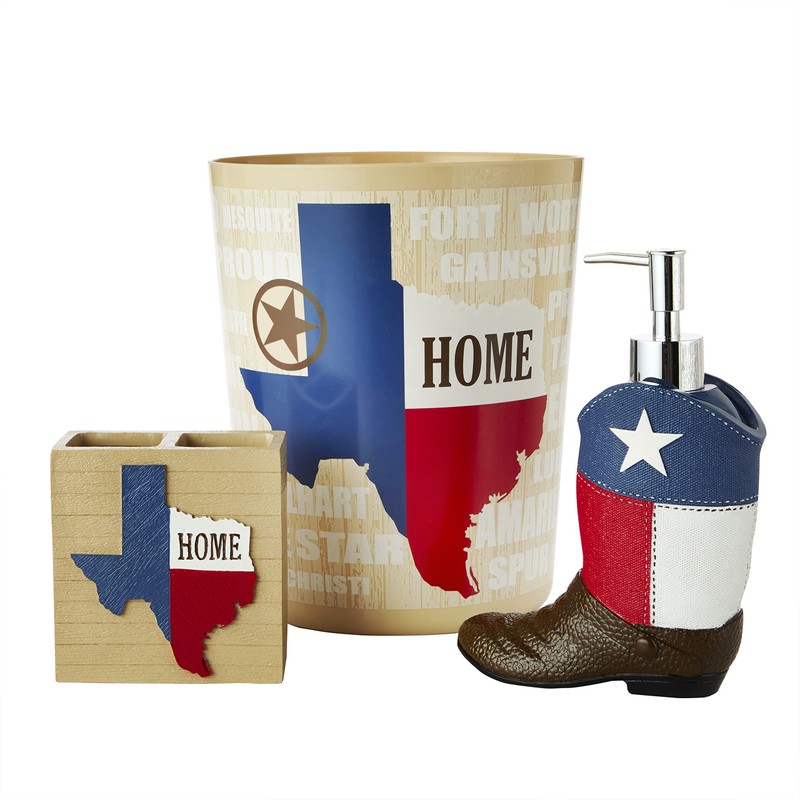 SKL Home State of Texas Toothbrush Holder, Multi