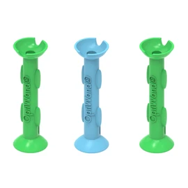 OptiWand 3 Pack Small Soft Contact Lens Removal & Insertion Tool - Silicone Rubber Soft Lens Inserter & Remover Device with Pincher End & Finger Grips - Safe & Easy on Eyes, Travel Size 1.75"