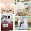 Tallew 4 Sets Just Married Car Decorations Ornate Magnets 12