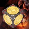 New DND Spinner Dice, 7-in-1 Metal Dice Set, 3D Relief