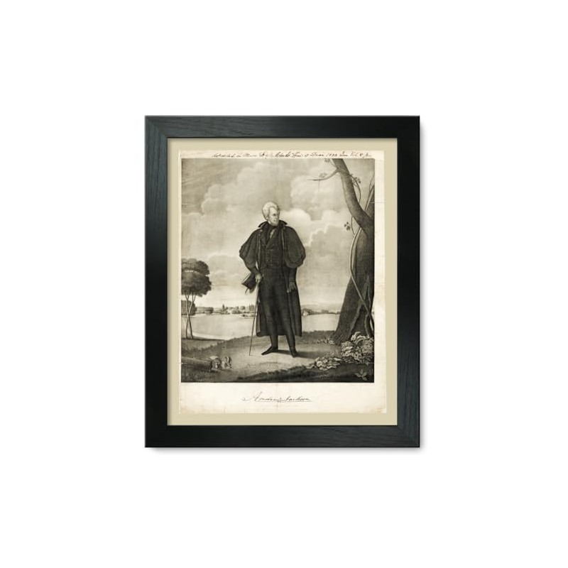 Framed Print 9x12: Andrew Jackson, 1833