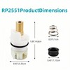 RP25513 faucet stem assembly Replacement Kit,for Delta two handle Faucet