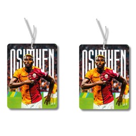 2 x Osimhen Galatasaray Air Freshener Car Football Air Freshener Car Fragrance Tree Car Air Freshener Car Fragrance Tree Set Car Fragrance Tree Set