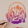 1pc Wolf Head Wildlife Wall Stencil for Painting, 11.8”x11.8” Wild