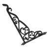 Outdoor Hanging Bracket Black Iron Multifunctional Decorative Plant Hanger for