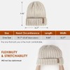 SENPUKI Womens Winter Knitted Beanie Hat 3PCS,Warm Knit Fashionable Caps,Womens
